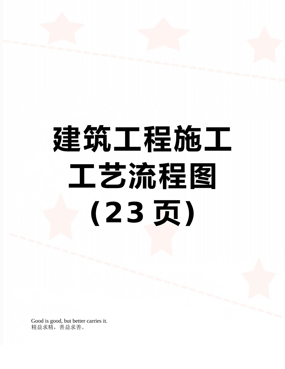 建筑工程施工工艺流程图_第1页