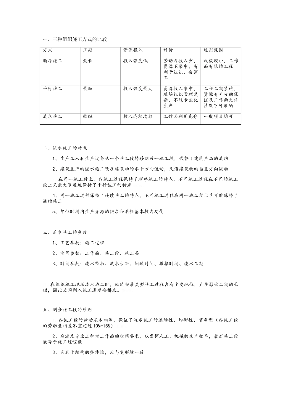建筑工程施工组织与管理复习要点_第2页