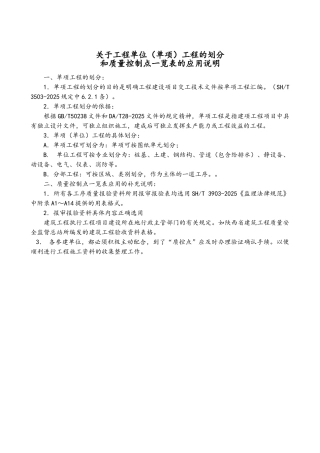 建筑工程质量控制点设置