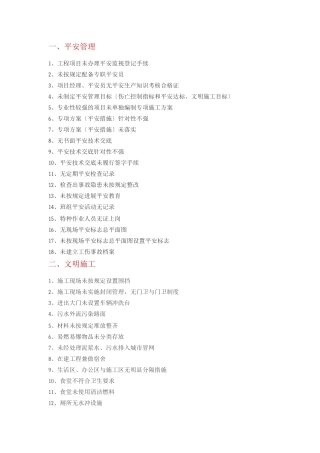 建筑施工现场常见安全隐患