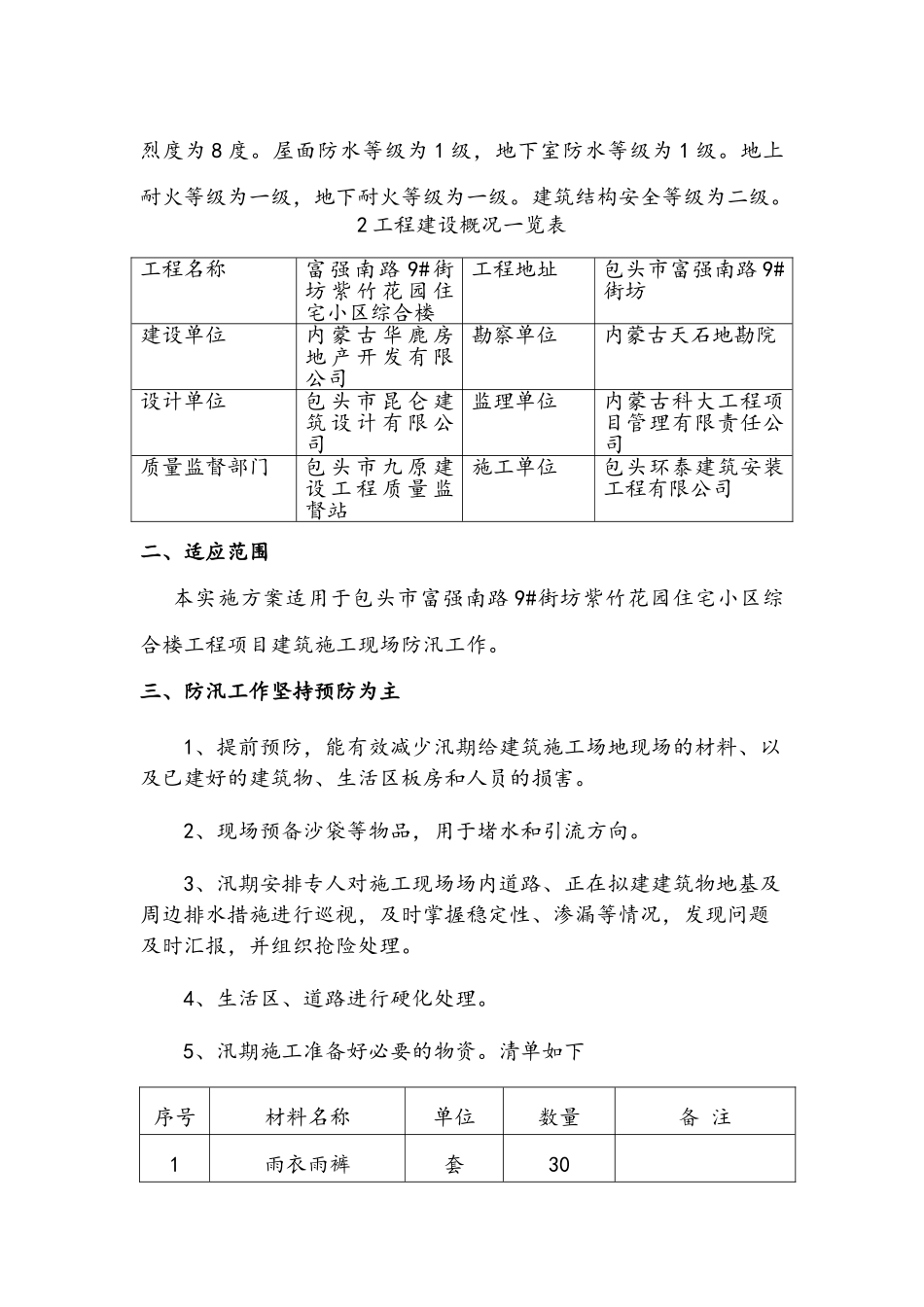 建筑施工现场防汛应急预案-_第3页