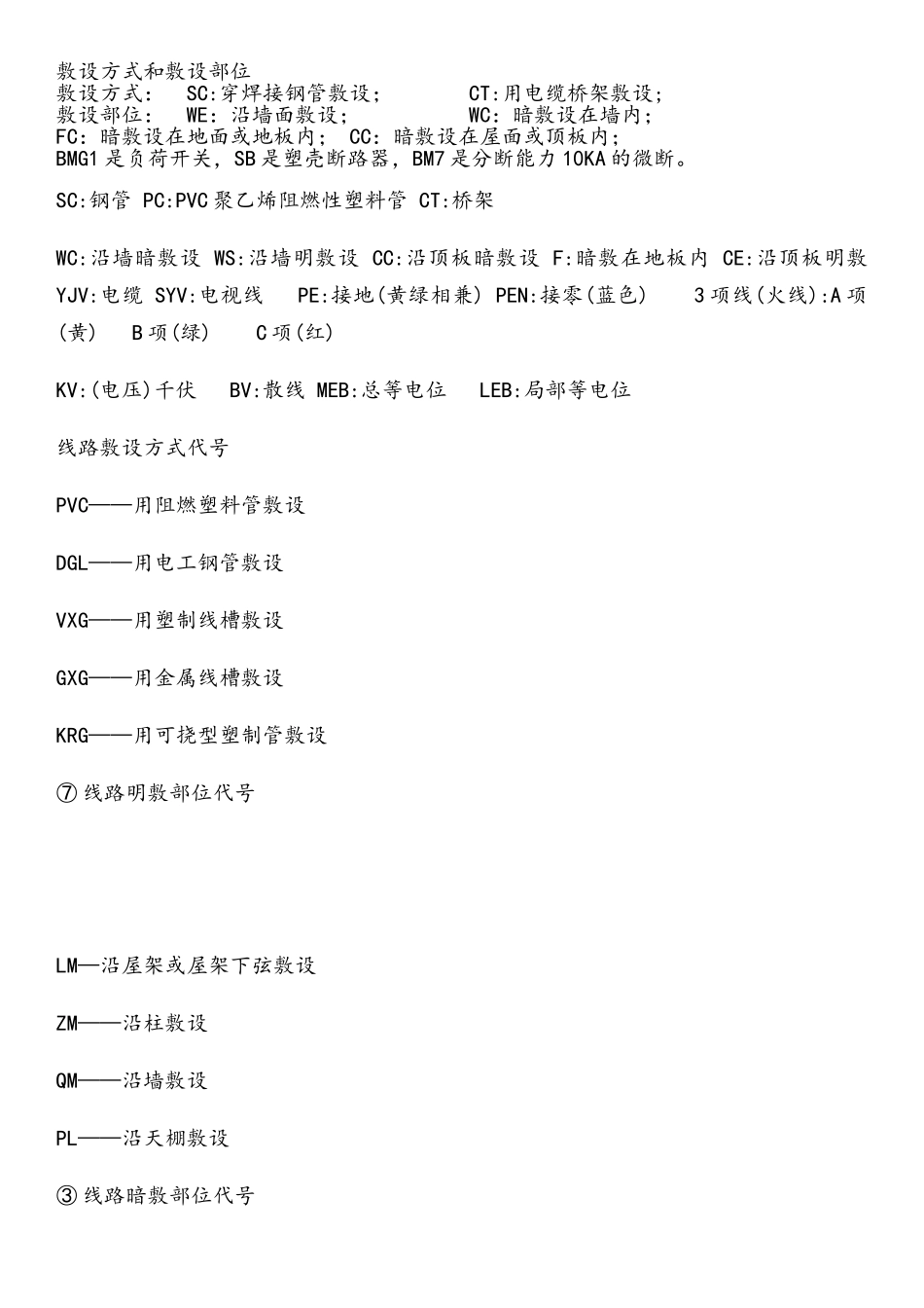 建筑电气图纸基本符号_第1页
