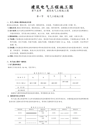 建筑电气施工图实例图解汇总