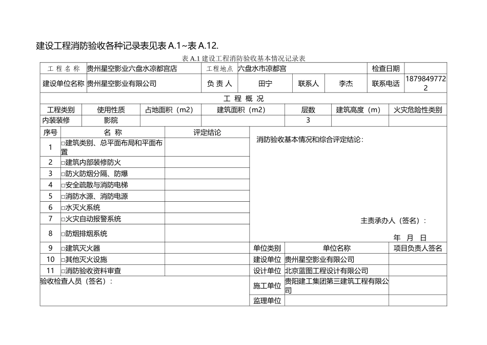 建设工程消防验收基本情况记录表_第2页