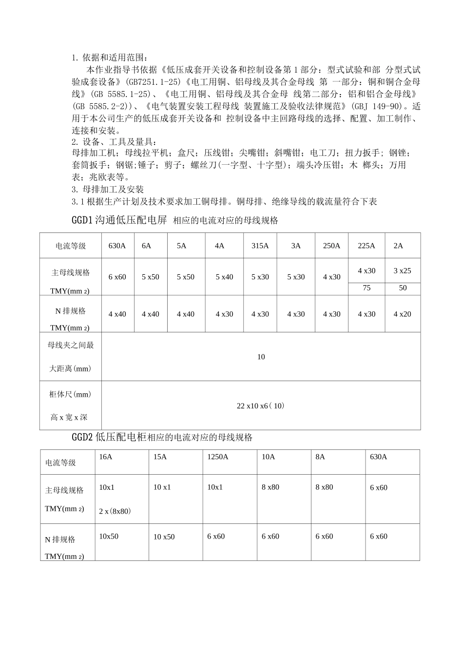 开关柜组装作业指导书工艺文件_第3页