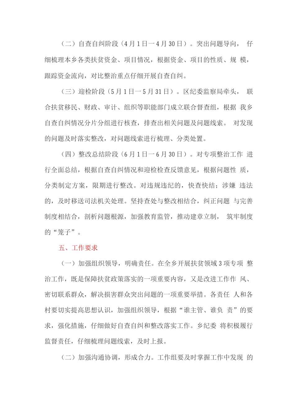 开展扶贫领域三项突出问题专项整治的工作方案_第3页