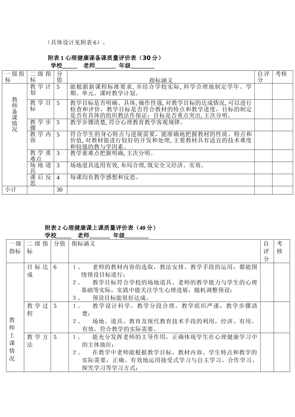 心理健康课评估方案_第2页