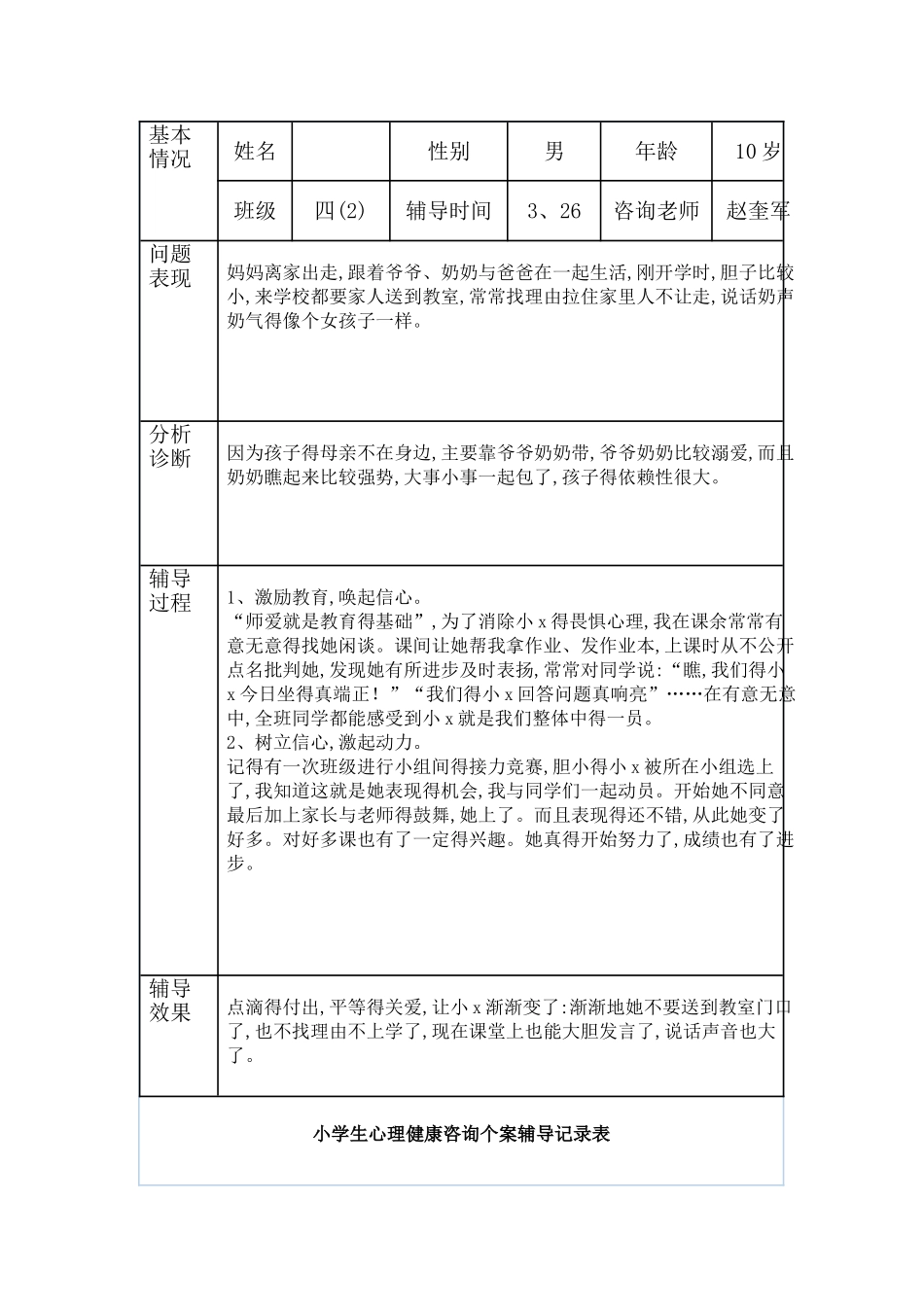心理辅导记录2_第2页