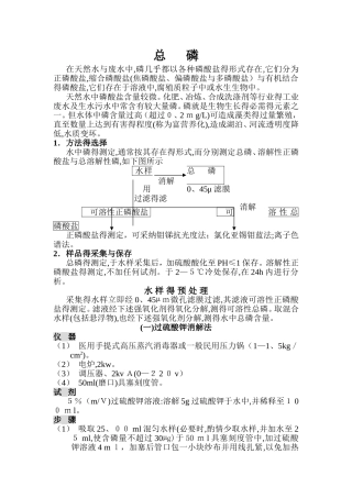 总磷检测分析方法