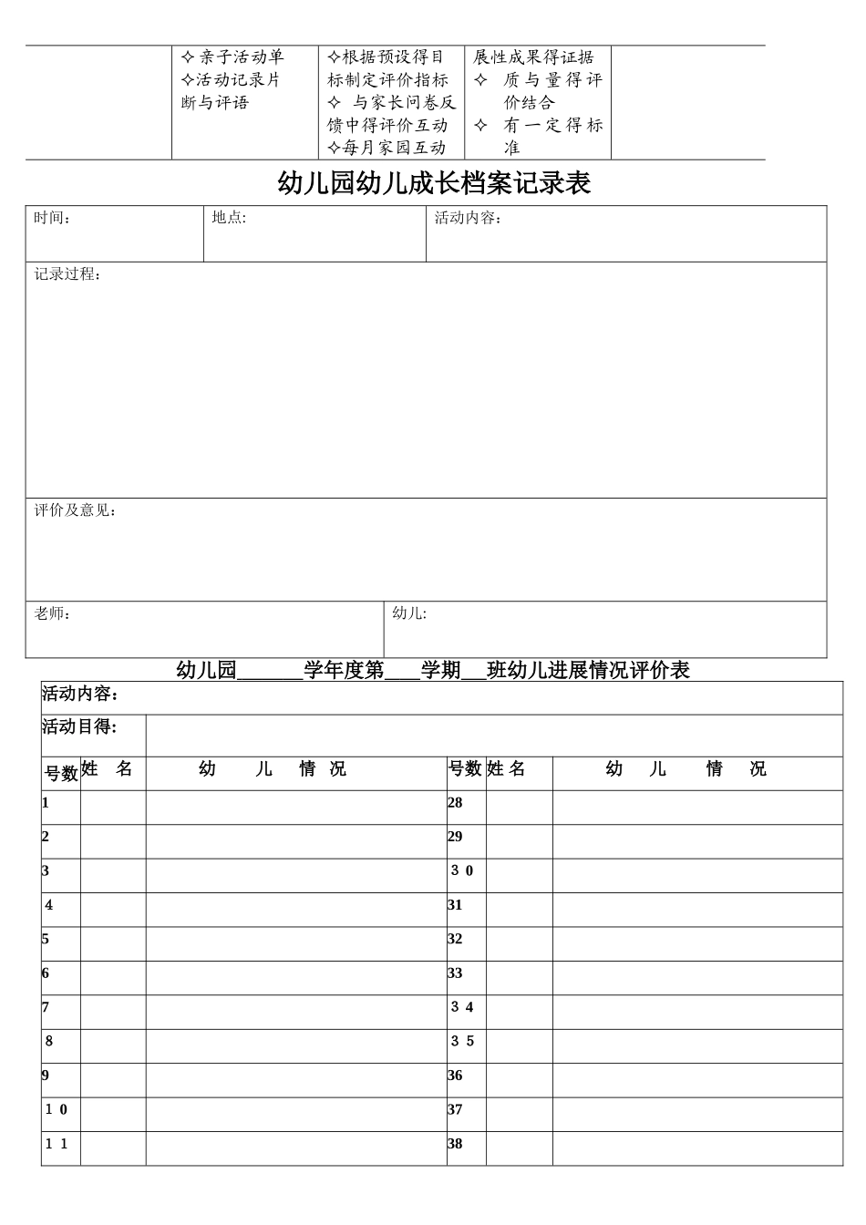 成长档案的内容_第3页