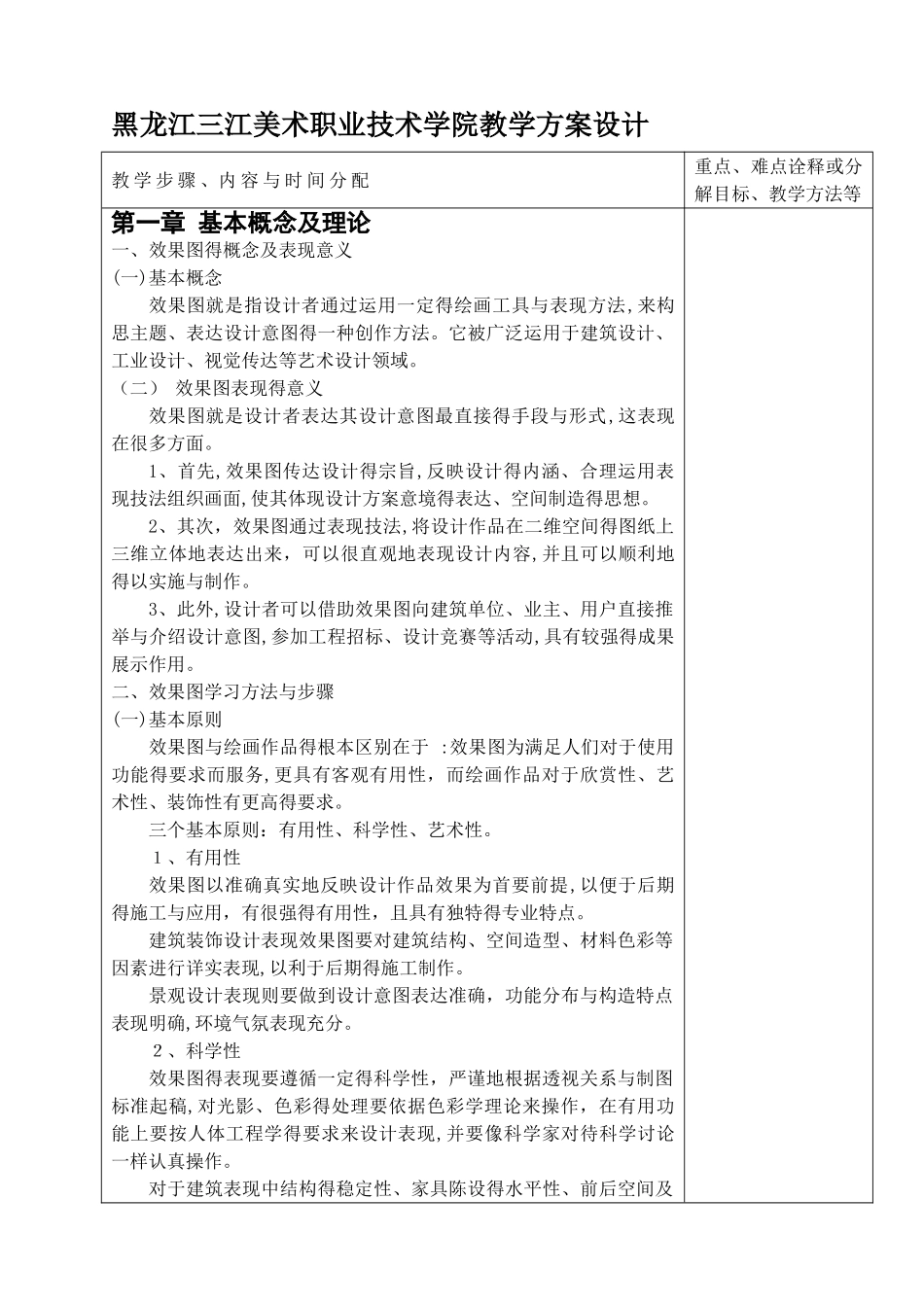 手绘效果图技法教案_第1页