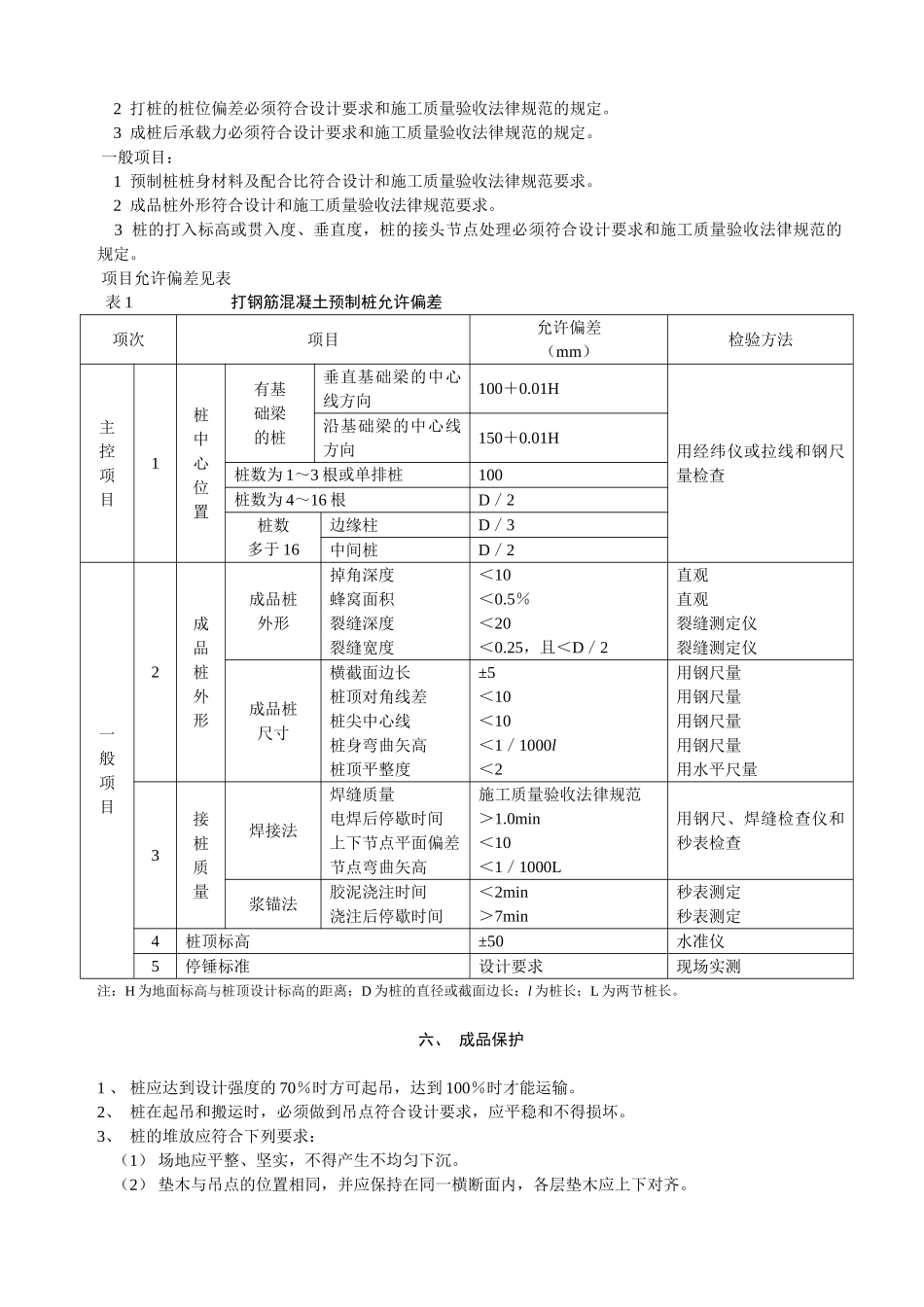 打入式钢筋混凝土预制桩施工工艺_第3页