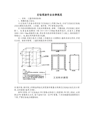 打钻现场作业规范