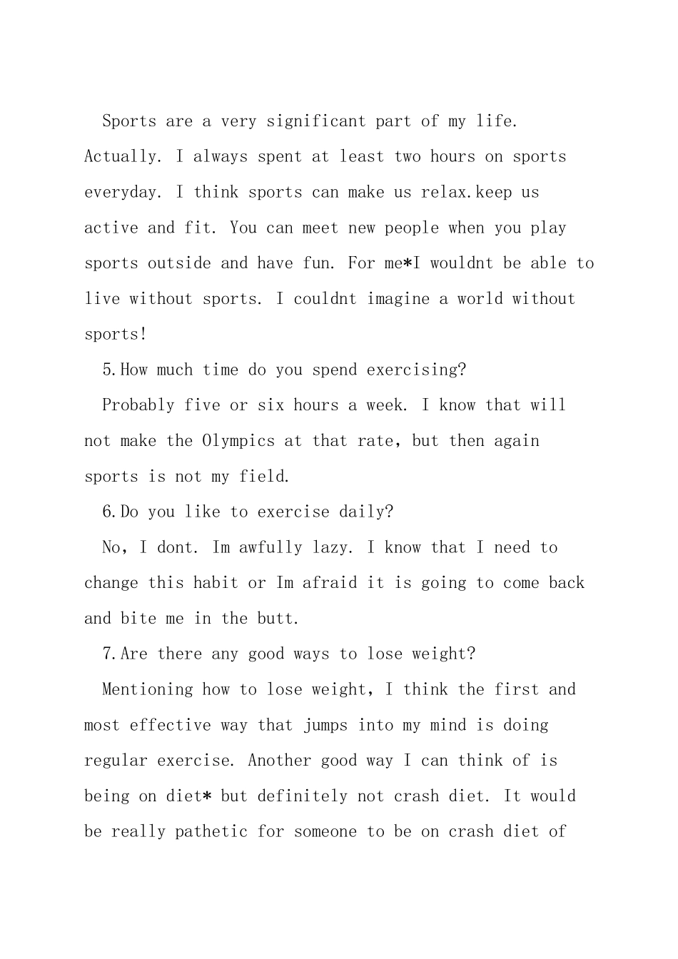 托福口语sports范文_第3页
