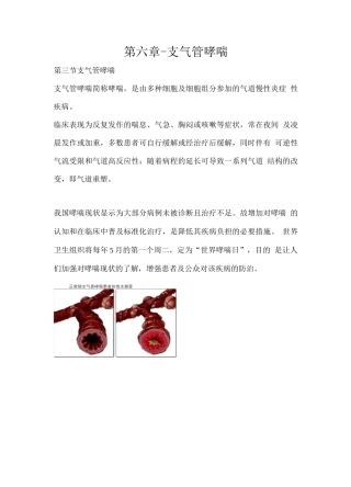 执业药师资格考试-药学综合知识与技能考试重点-支气管哮喘