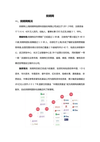 找钢网运营模式介绍