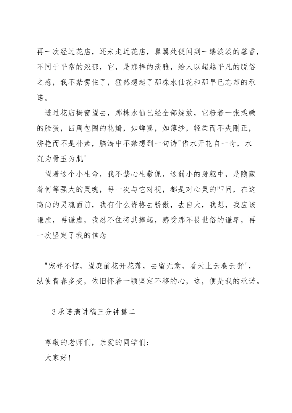 承诺演讲稿三分钟_第2页