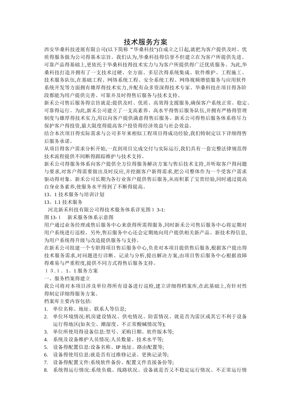 技术服务方案 _第1页