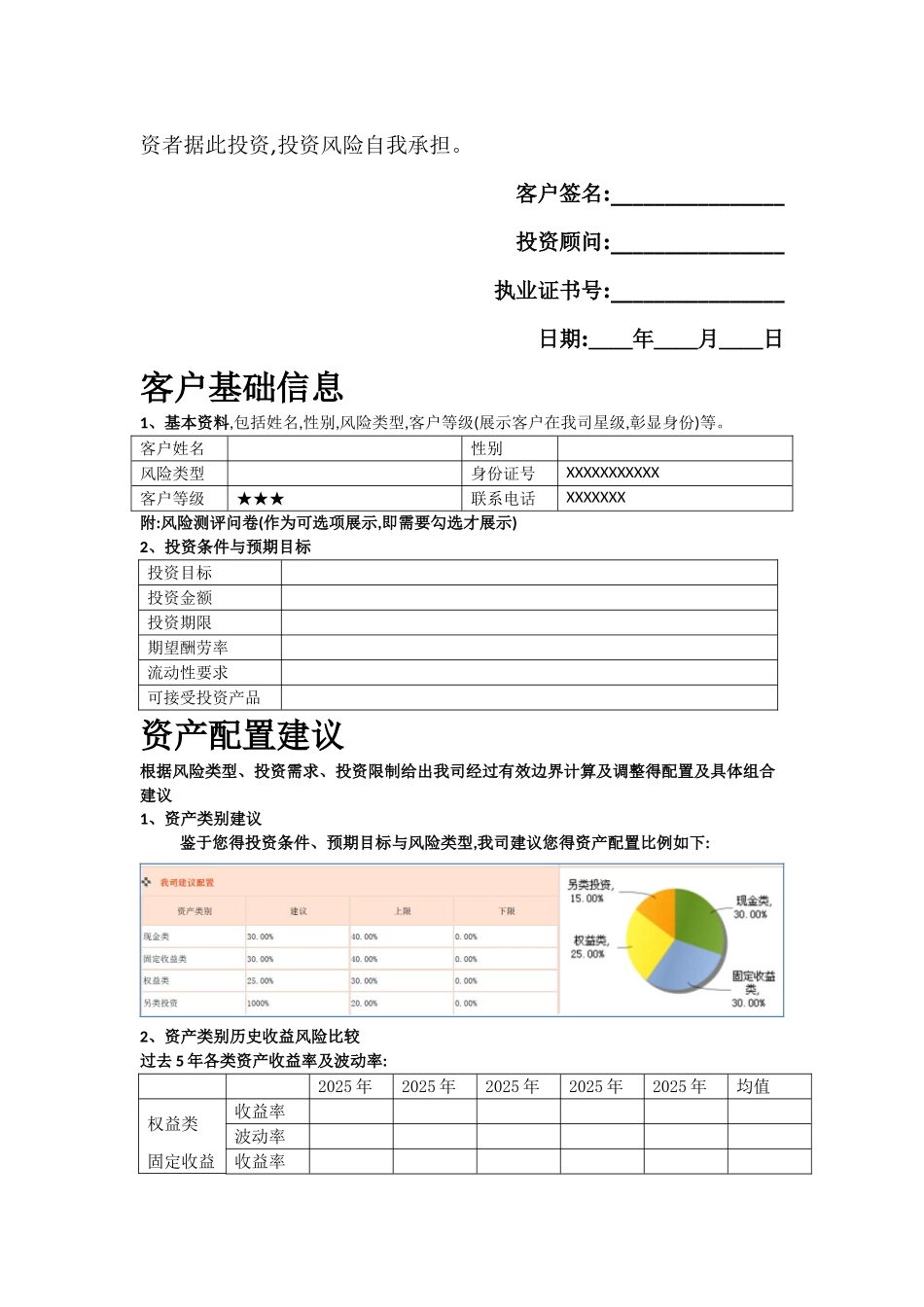 投资规划建议书_第2页