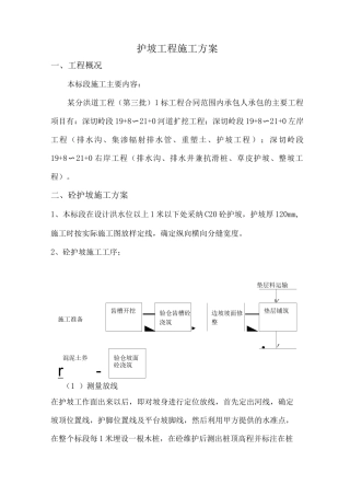 护坡工程施工方案