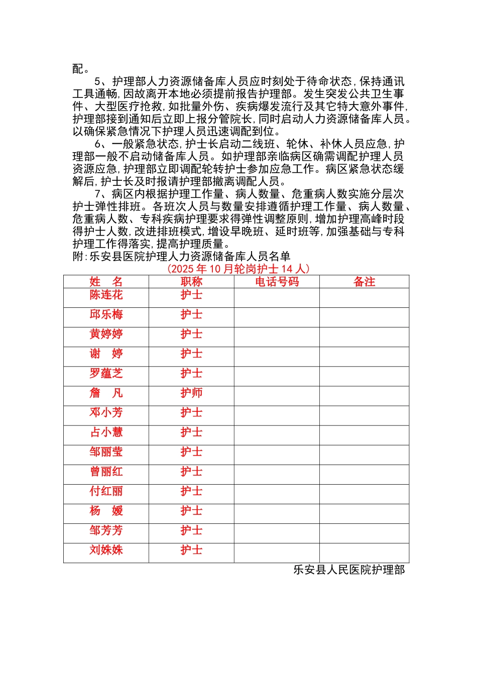 护理人力资源调配方案及实施措施_第2页