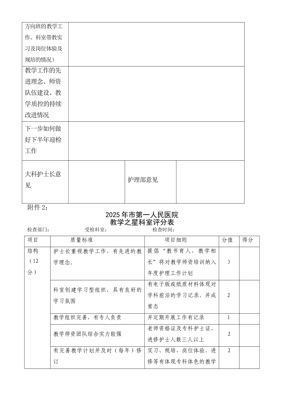 护理团队教学之星评选方案_第3页