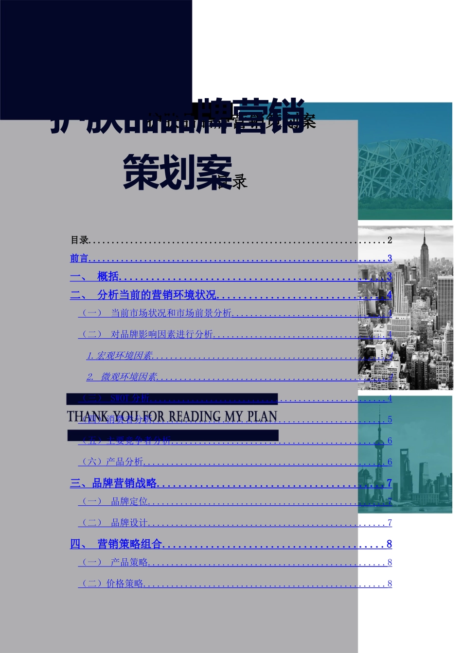 护肤品品牌营销策划案_第1页