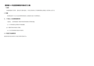 招商绩效考核方法