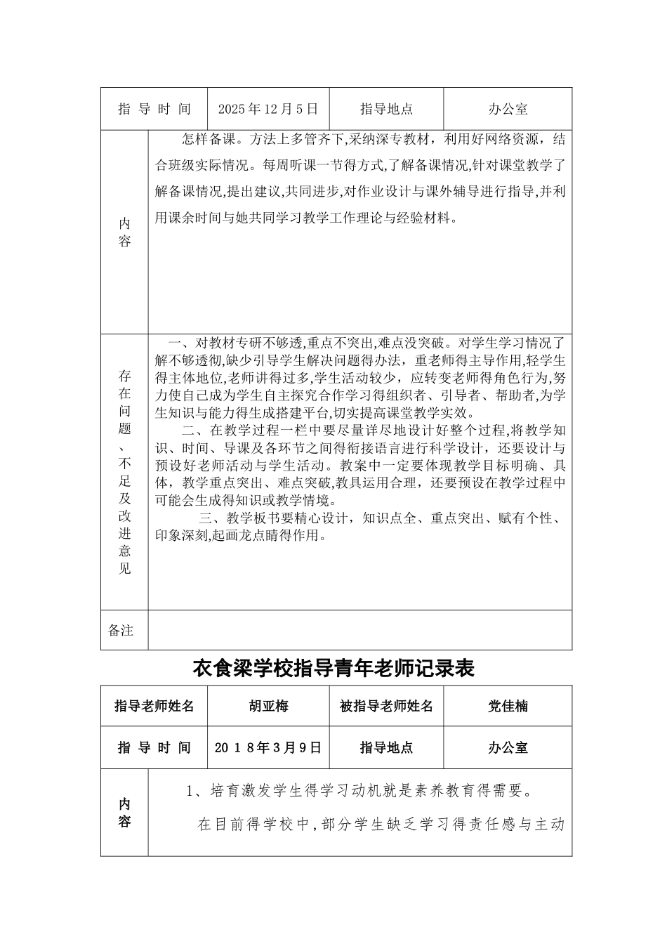 指导青年教师记录表_第3页