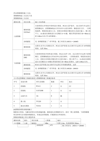 挡水围堰堰体施工方案