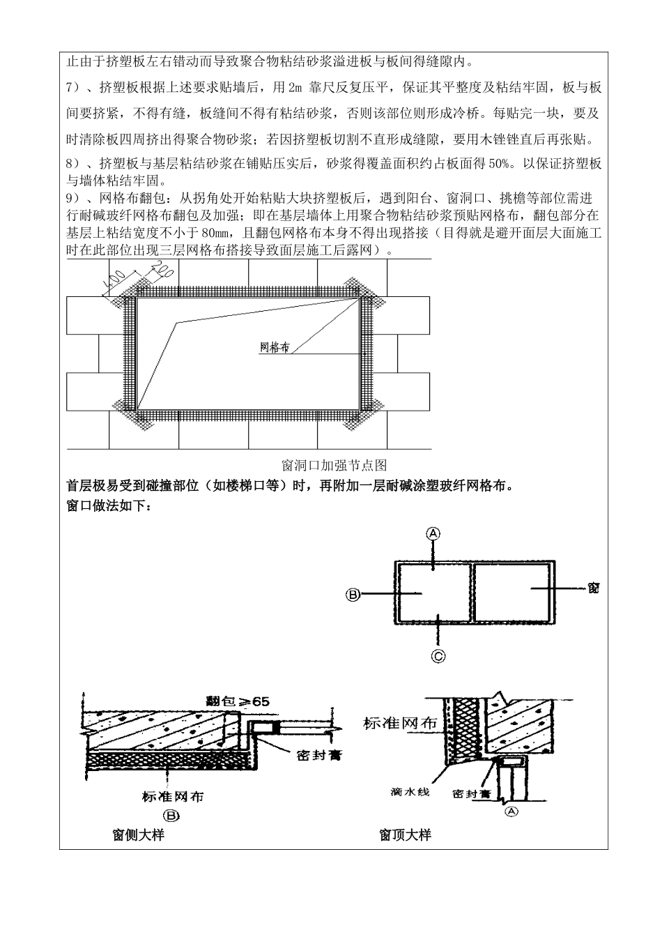挤塑板外墙保温技术交底_第3页