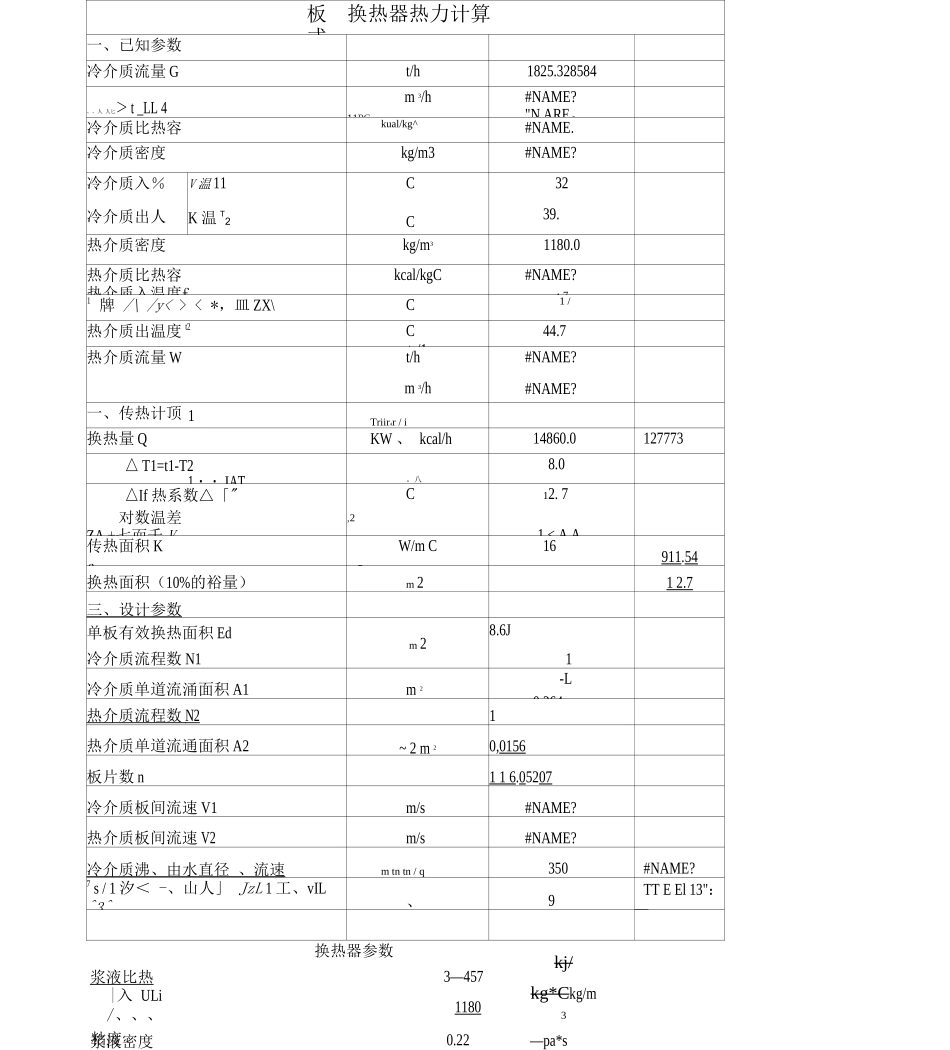 换热器计算书_第1页