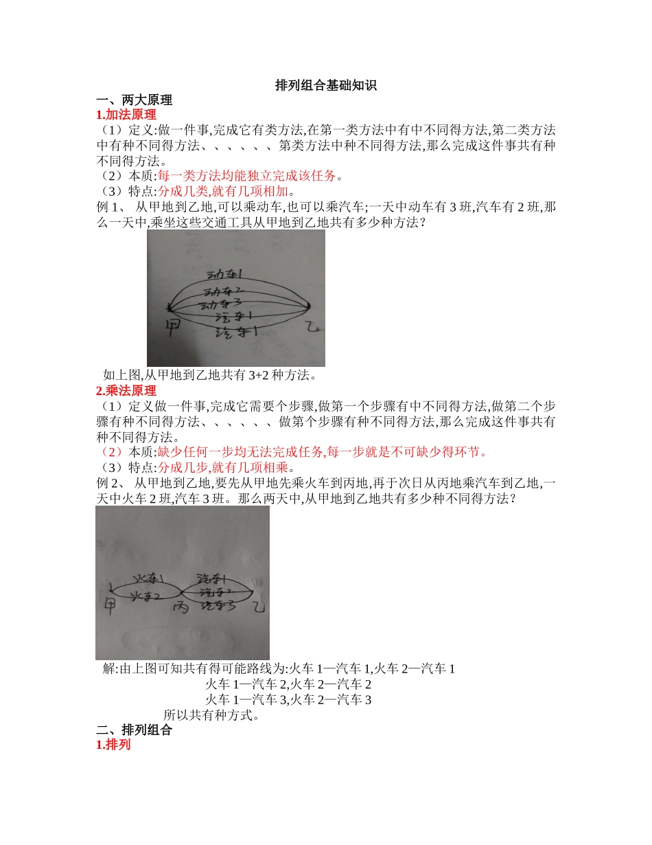排列组合基础知识_第1页