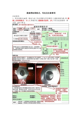 提案的标准格式、写法及注意事项