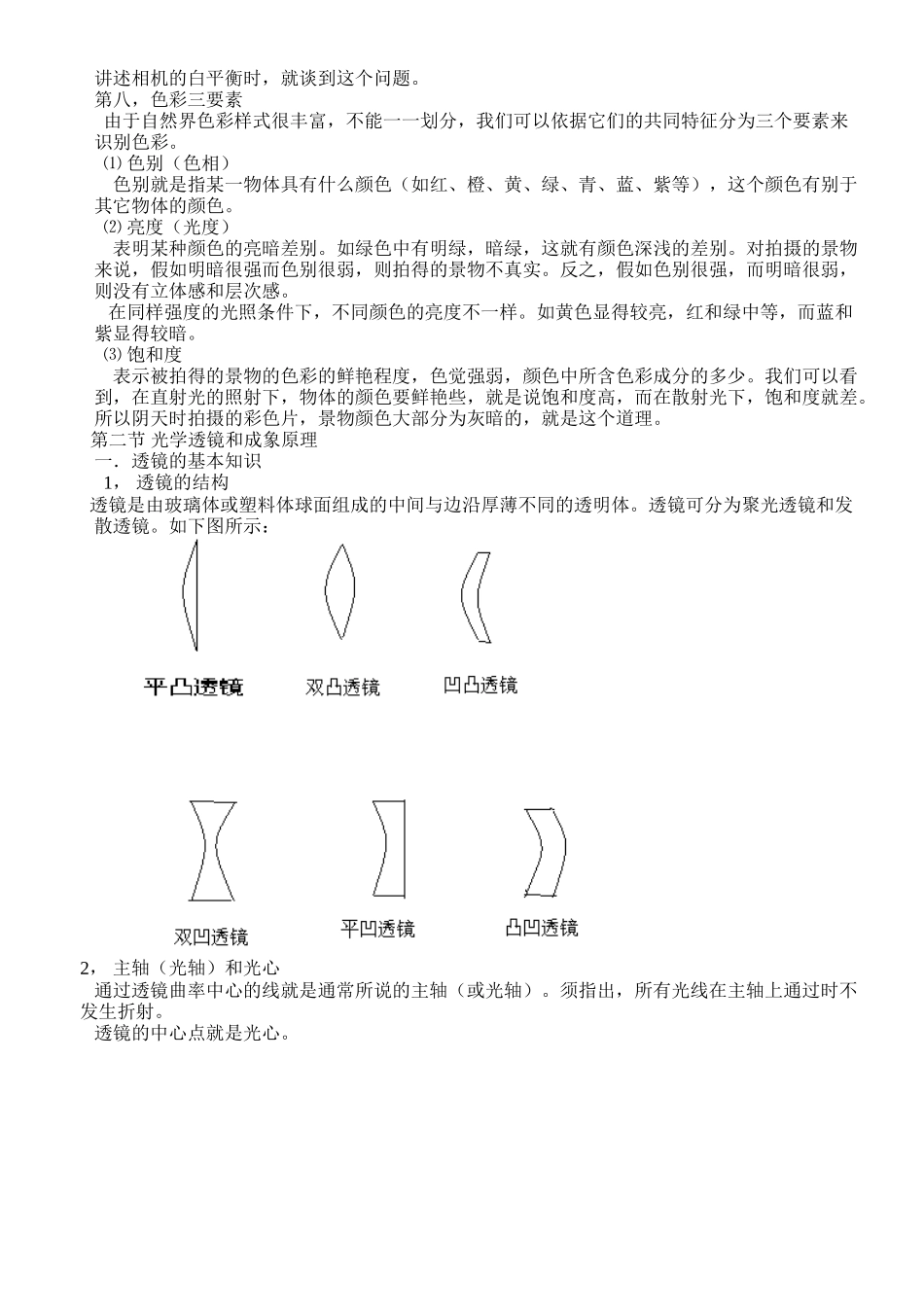摄影的基本光学知识和相机透镜及成像原理_第3页