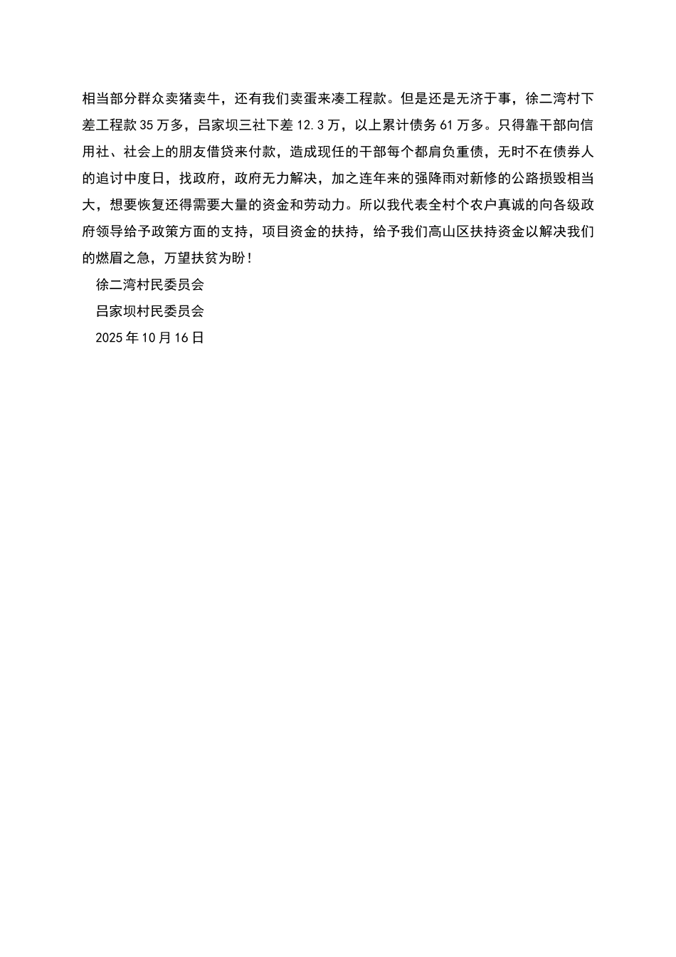 政府补助金申请书_第2页