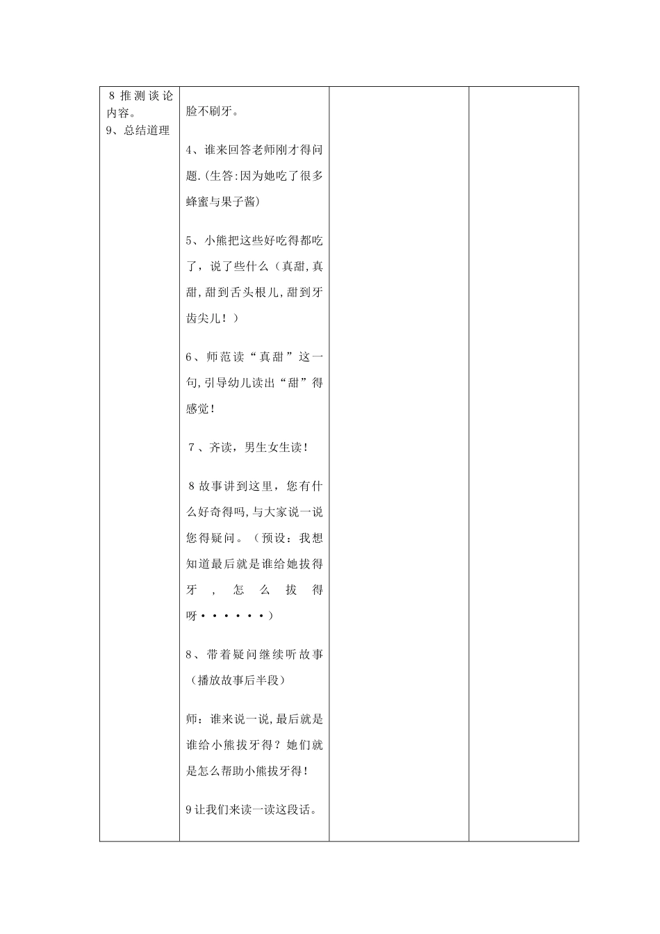 故事《小熊拔牙》_第2页