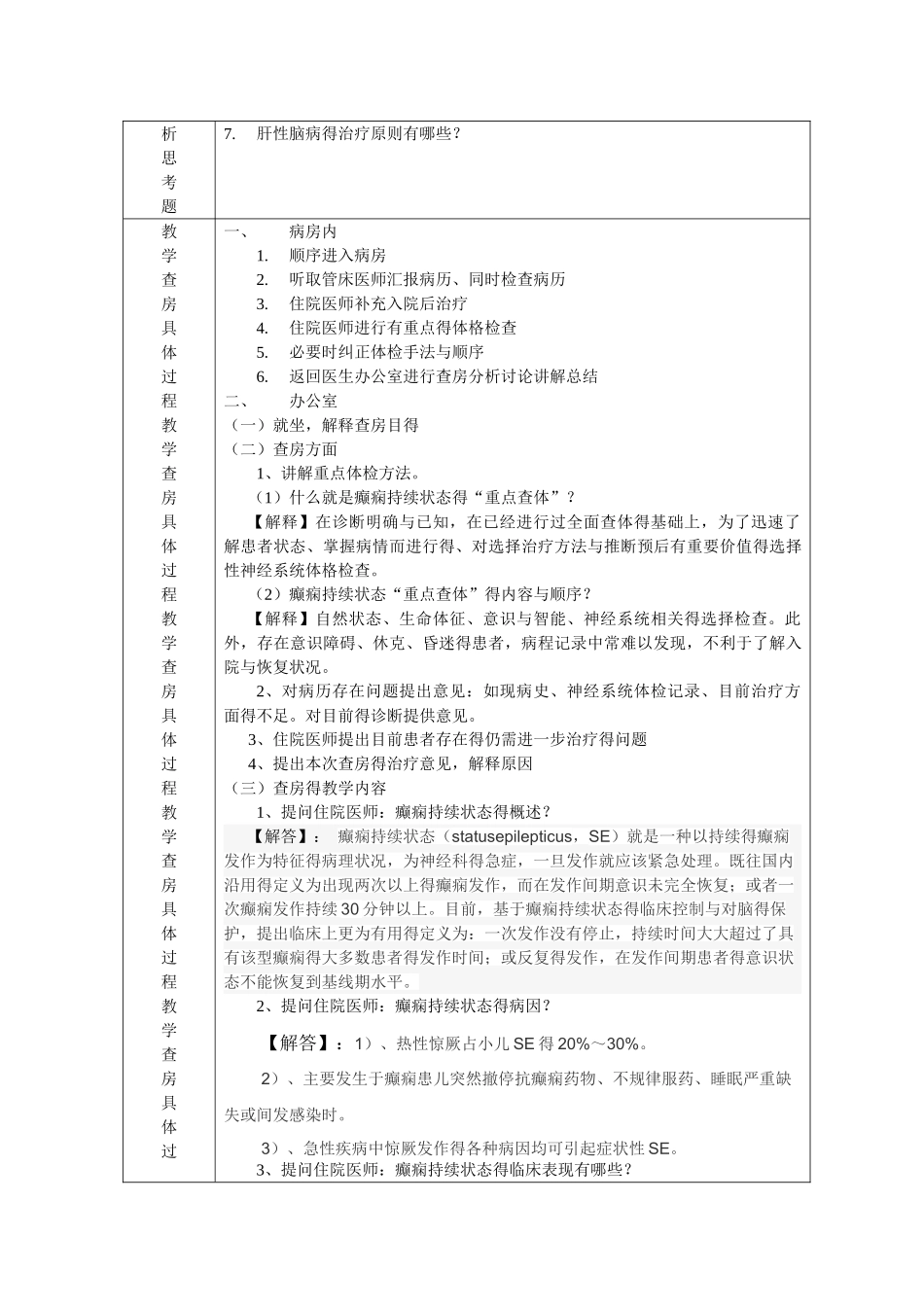 教学查房 癫痫持续状态_第2页