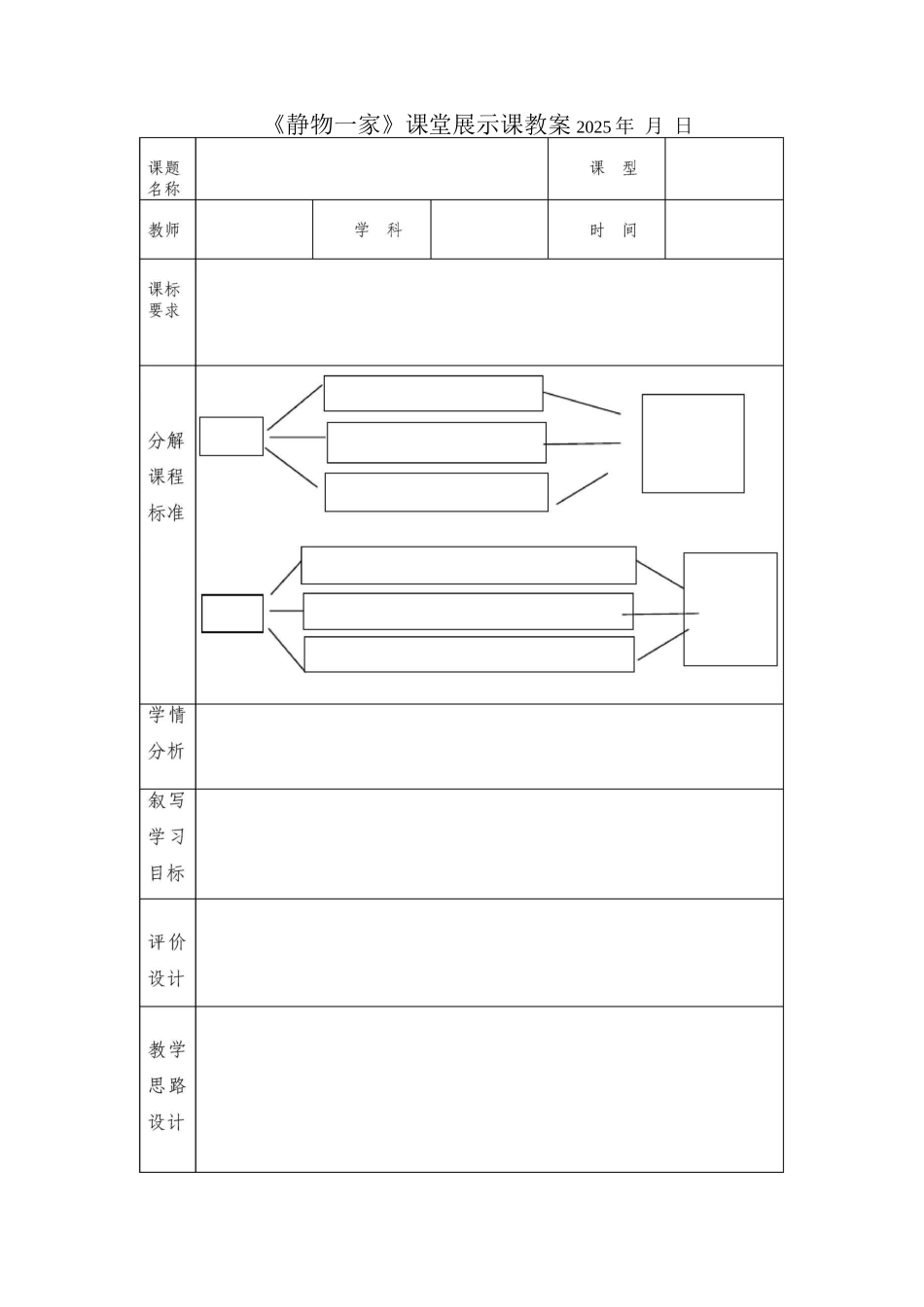 教师职称评定展示课教案设计样板_第1页