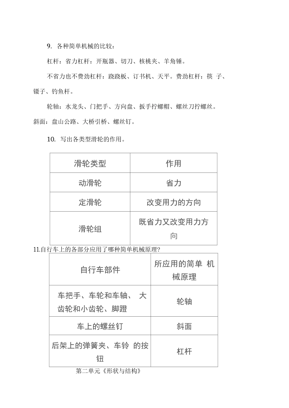 教科版六年级科学上册知识点_第2页