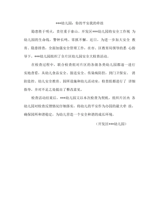 教育局安全检查报道