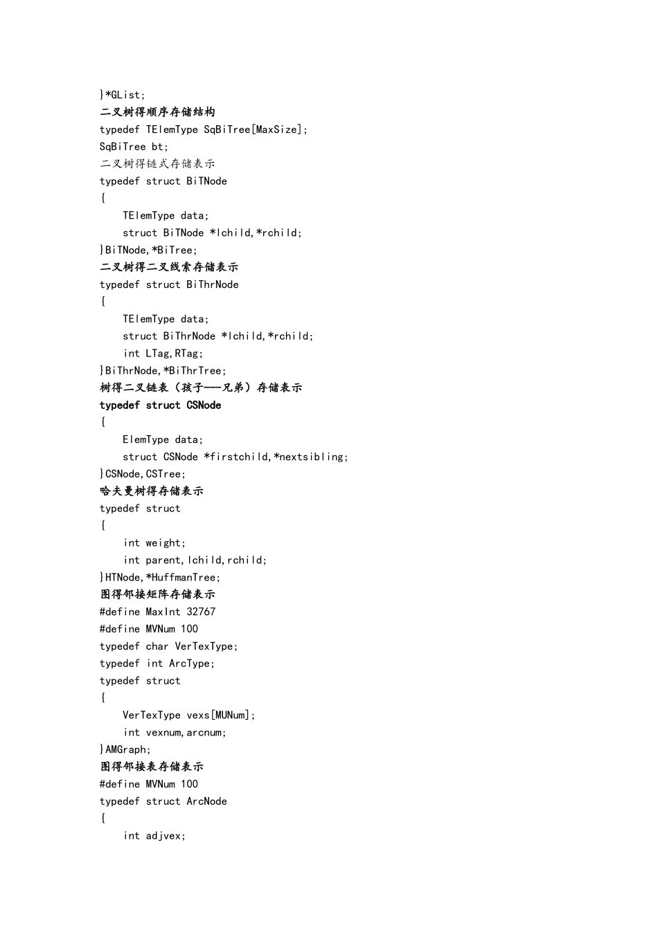 数据结构存储结构清单_第3页