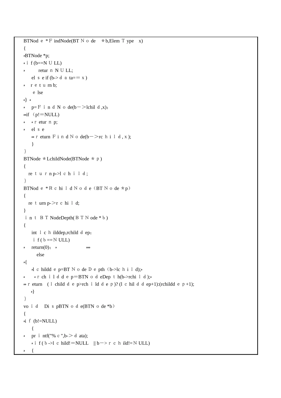 数据结构树和二叉树实验报告_第3页