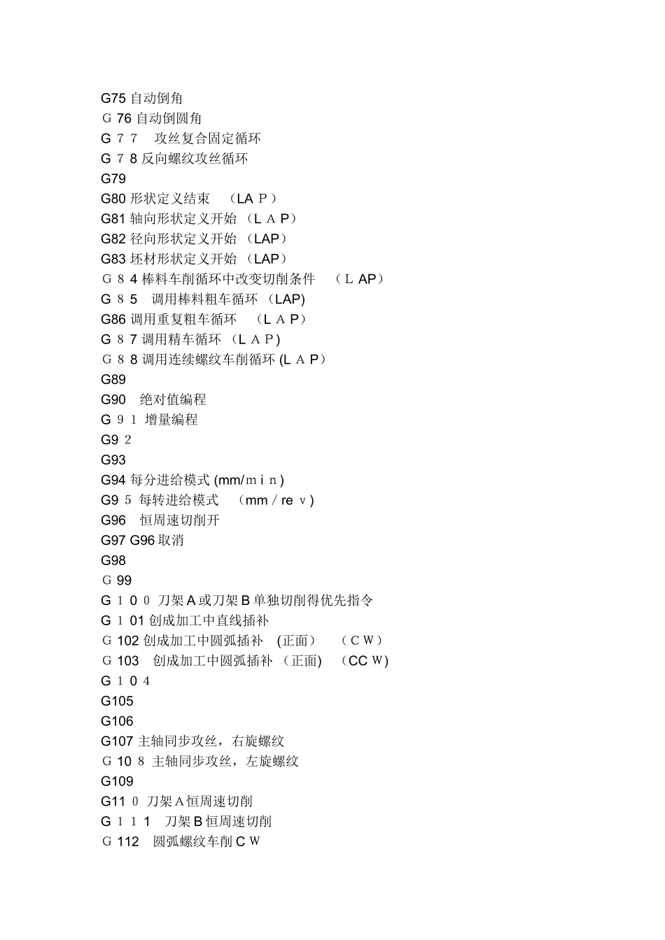 数控编程G代码和M代码_第3页