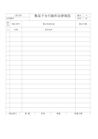 数显千分尺操作规范