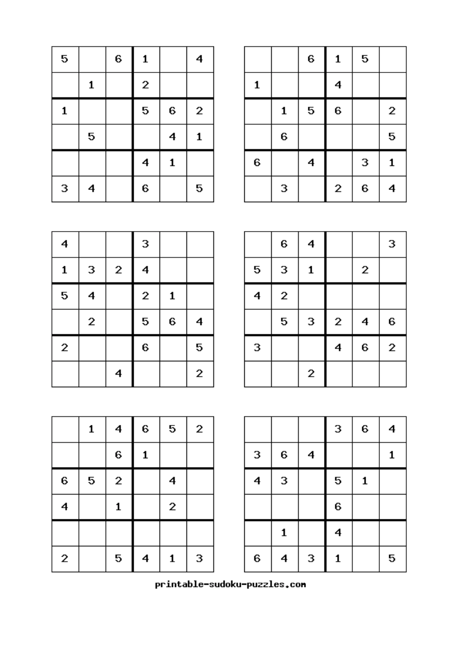数独六宫格智力游戏练习_第2页