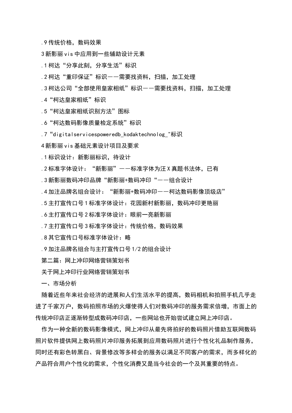 数码冲印营销推广策划书_第2页