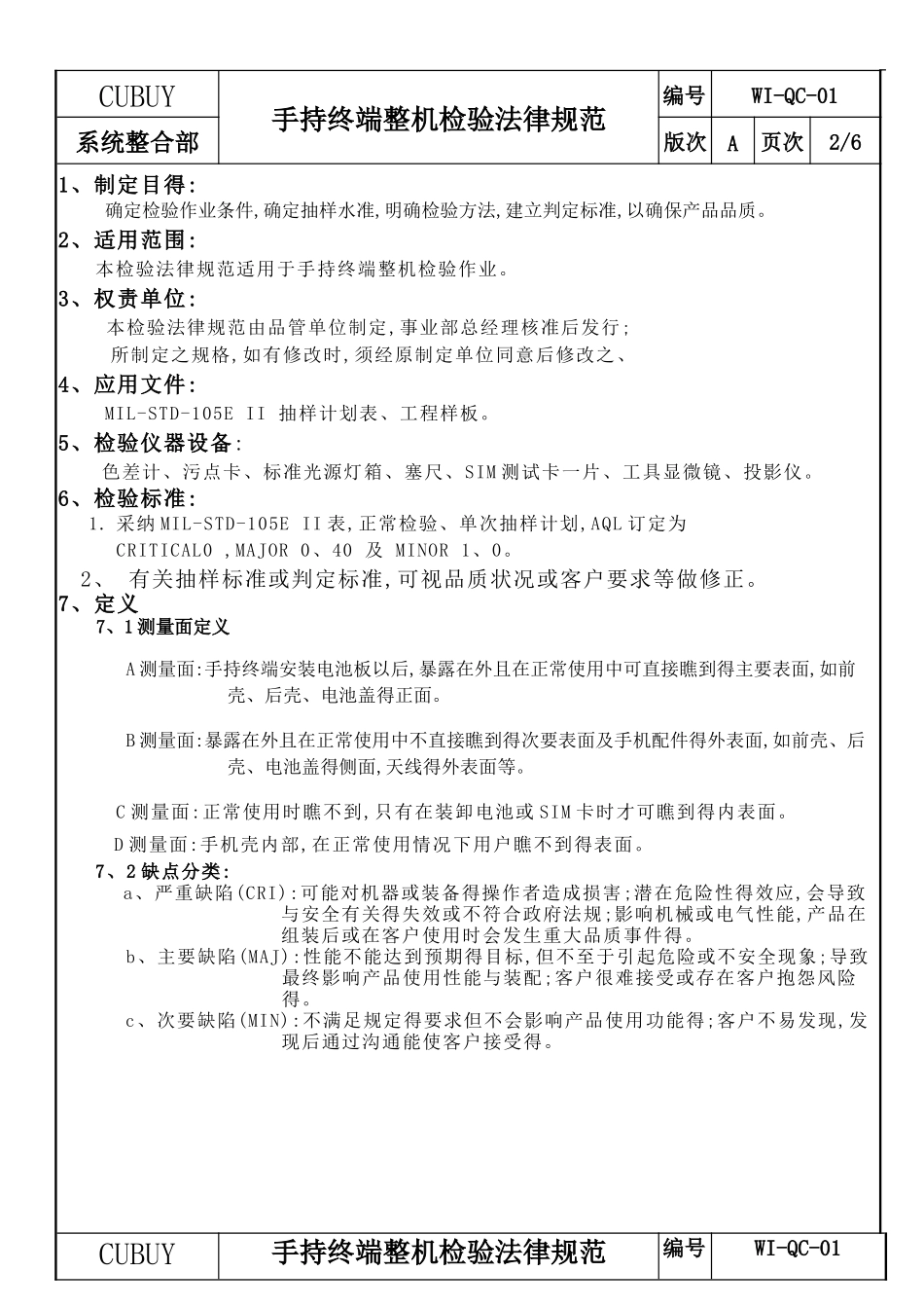 整机检验规范_第2页