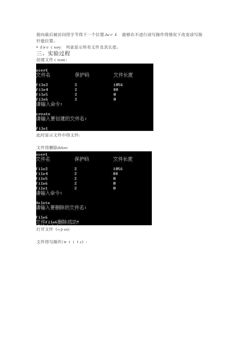 文件系统实验报告_第2页