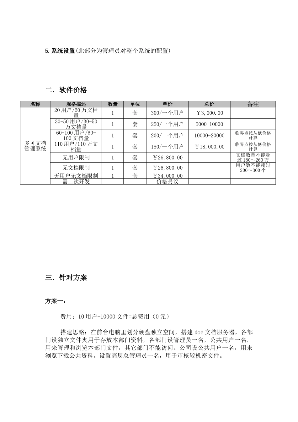 文档管理系统搭建方案_第3页